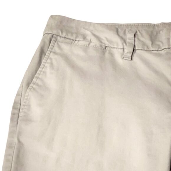 Gray Chino Flat Front Crop Pants - Picture 6 of 10